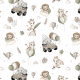 Fabric 42408 | FLY SAFARI - white