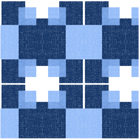 Fabric 42594 | kwadraty niebieskie