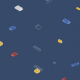 Fabric 42789 | Blocks NAVY BLUE