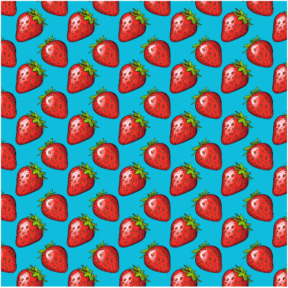 Fabric 42835 | Blue strawberries 