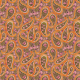 Fabric 42863 | Orientalny Wzór Paisley z Kwiatkami - Mocha Mousse 