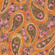 Fabric 42863 | Orientalny Wzór Paisley z Kwiatkami - Mocha Mousse 