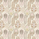Tkanina 42866 | Orientalny Wzór BOHO - Kremowe Tło 