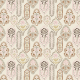 Tkanina 42866 | Orientalny Wzór BOHO - Kremowe Tło 