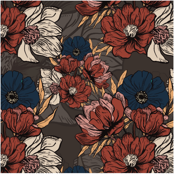 Fabric 42929 | kwiaty