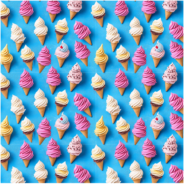 Tkanina 42953 | Yummy Ice creams