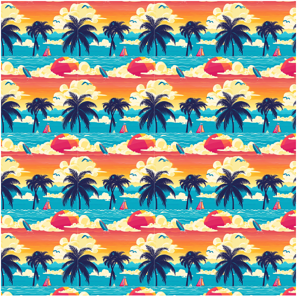 Fabric 42954 | Tropikalna wyspa