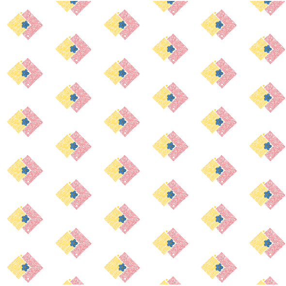 Fabric 42968 | kwiat kwadrat