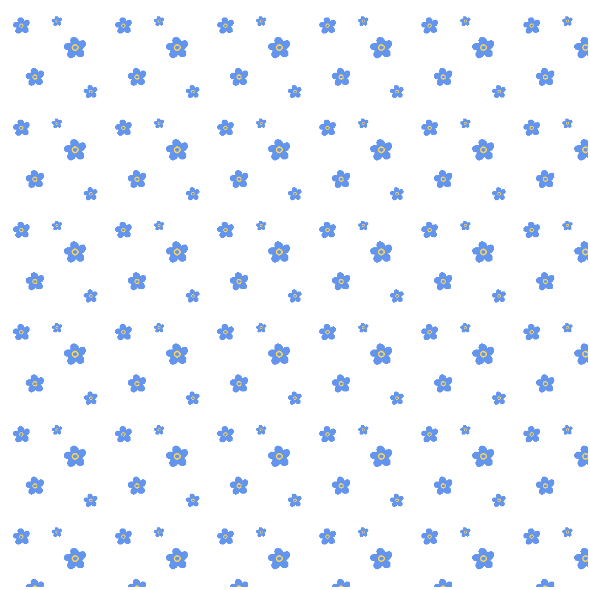 Fabric 42970 | niebieskie niezapominajki