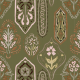 Tkanina 42980 | Orientalny Wzór BOHO - Zielony 