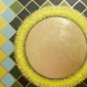 Fabric 43209 | Kwiat cytrynowy na geometrycznym tle1