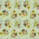 Fabric 43246 | Bukiet Letnich Kwiatów z Nasturcjami - Zielone Tło 