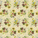 Tkanina 43248 | Bukiet Letnich Kwiatów z Nasturcjami - Kremowe Tło 