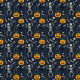 Tkanina 43524 | Happy Halloween with dancing skeletons FK 001