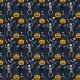Tkanina 43524 | Happy Halloween with dancing skeletons FK 001
