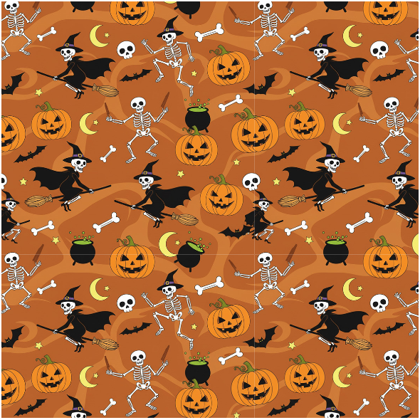 Tkanina 43525 | Happy Halloween FK 002