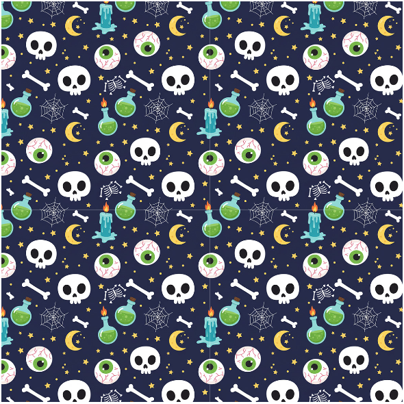 Tkanina 43529 | Magical Halloween FK002