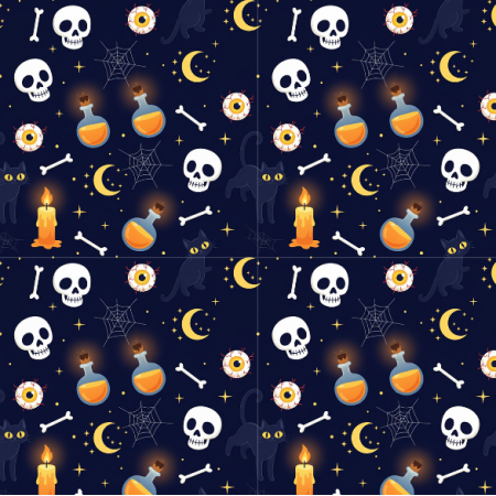 Tkanina 43531 | Magic Halloween FK 003