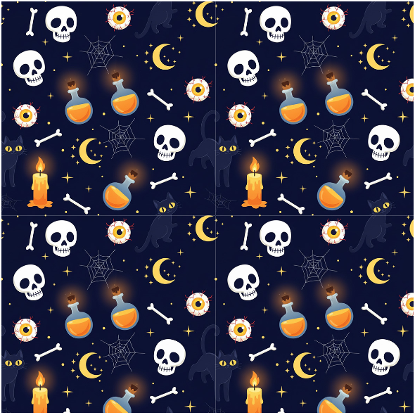 Tkanina 43531 | Magic Halloween FK 003