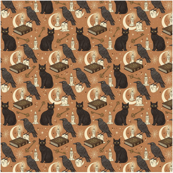 Tkanina 43532 | Magical Halloween FK003