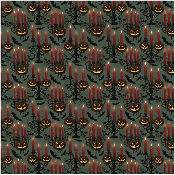 Tkanina 43533 | Halloween with candles FK 002
