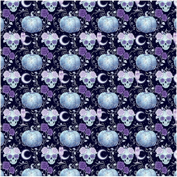 Fabric 43535 | Luxury halloween FK 002