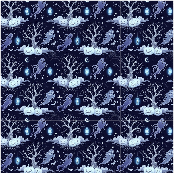 Tkanina 43539 | Spooky Halloween FK 001