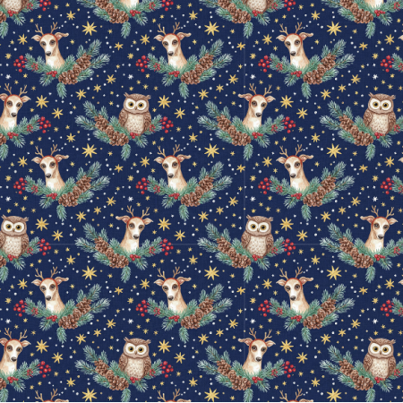 Tkanina 43600 | Merry Christmas FK007