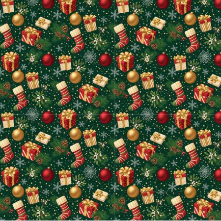 Tkanina 43605 | Merry Christmas FK 009