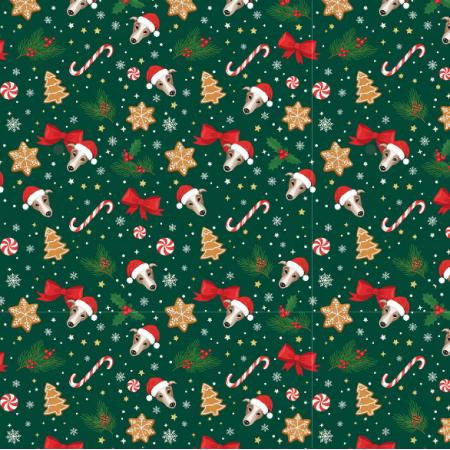 Fabric 43606 | Merry Whippet Christmas FK 002