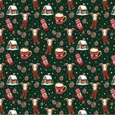 Fabric 43608 | Merry Whippet Christmas FK 003
