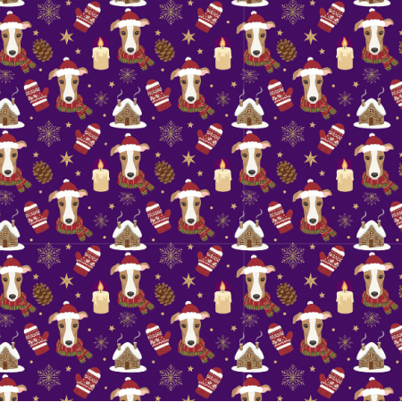 Fabric 43613 | Merry Whippet Christmas FK 008
