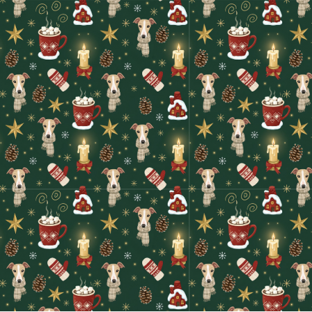 43618 | Merry Whippet Christmas FK 008