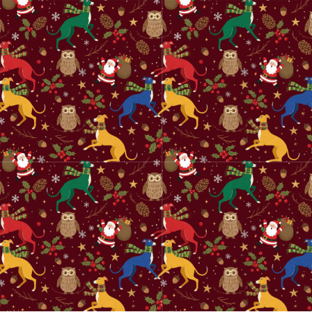 43624 | Merry Whippet Christmas FK 0015