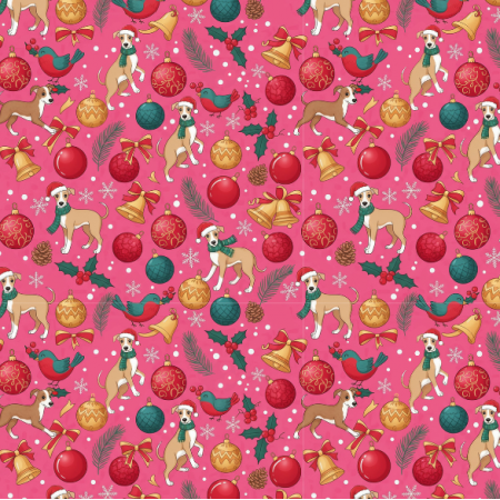 Fabric 43637 | Merry Whippet Christmas FK 021