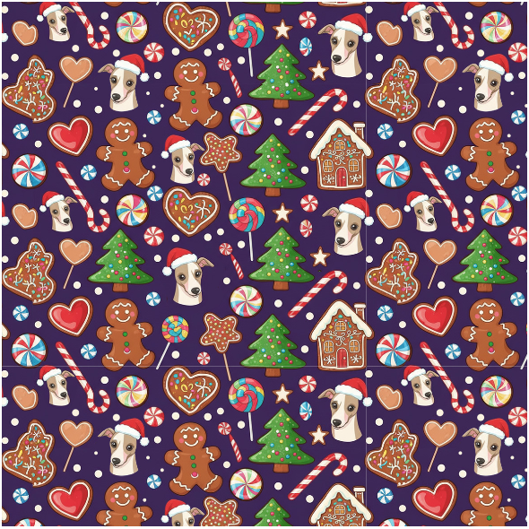 Fabric 43640 | Merry Whippet Christmas FK 024
