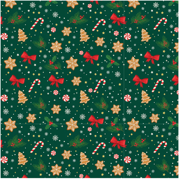 Fabric 43656 | Merry Whippet Christmas red bows FK