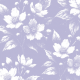 Tkanina 43717 | Białe Kwiaty Jaśminu Na Lawendowym Tle 