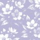 Fabric 43717 | Białe Kwiaty Jaśminu Na Lawendowym Tle 