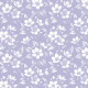 Tkanina 43717 | Białe Kwiaty Jaśminu Na Lawendowym Tle 