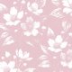 Fabric 43718 | Białe Kwiaty Jasminu Na Różowym Tle 