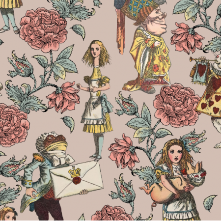 43768 | Alicja w Krainie Czarów i Ogród Różany - Brudny Róż 