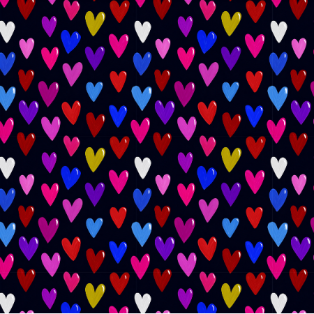 45000 | Glossy Heart Grid 26 FK 001 50pc