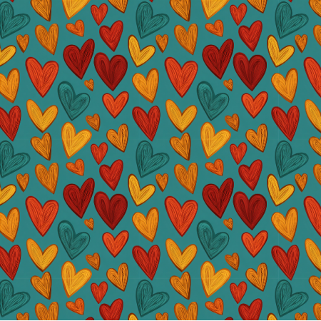 45013 | Scribbled Heart Scatter 26 FK 001 50pc