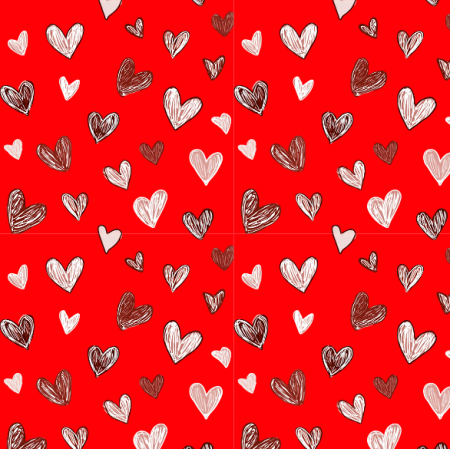 45032 | Sketchy Heart Drift 26 FK 001 red 60 pc
