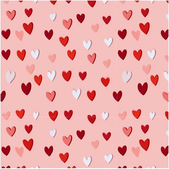 Tkanina 45033 | Soft Shadow Hearts 26 FK 001 80pc