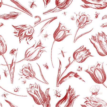 45172 | Tulipany i Owady - CZerwono-Białe