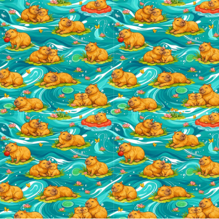 51412 | Kapibara turkusowa 60pc