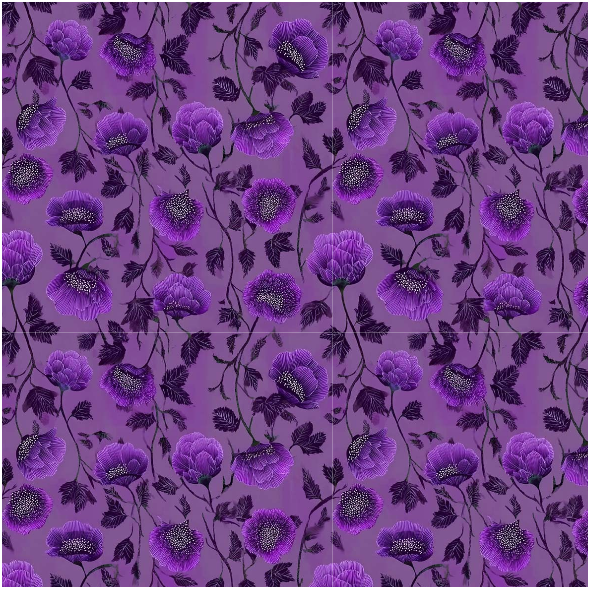 Tkanina 51421 | Violet Petal Lace 