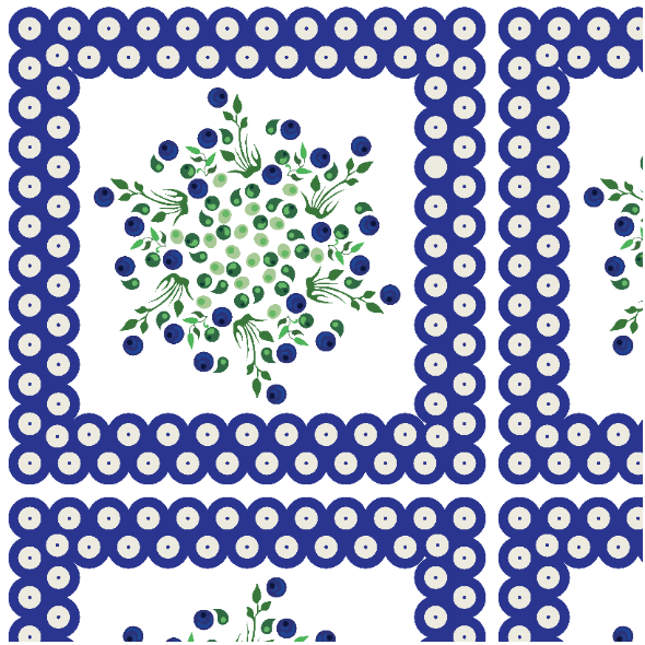 Fabric 51496 | Kwiatowy wzór bolesławiecki